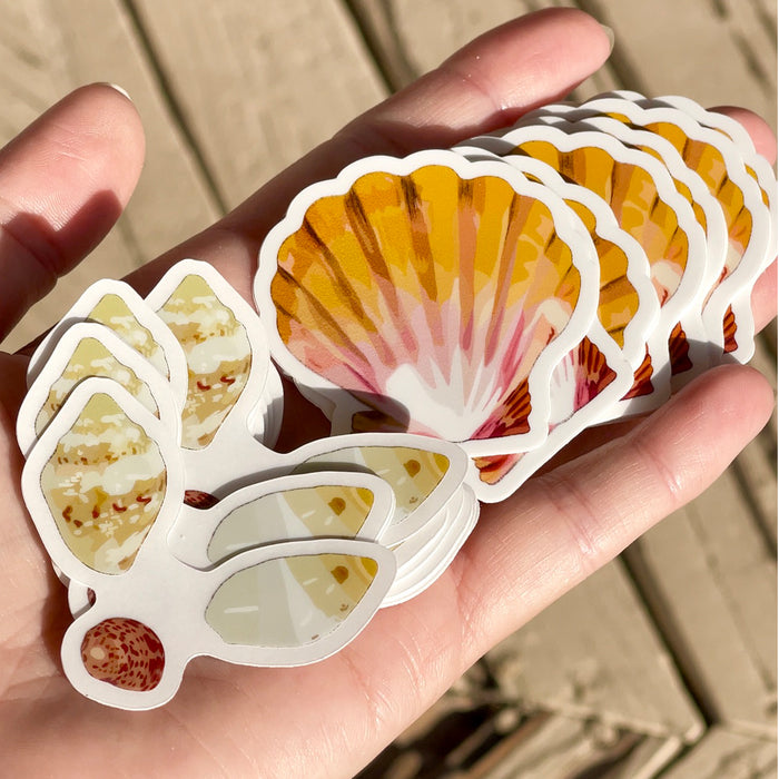 Ni'ihau Shell Kahelelani Momi Laiki Hawaiian Custom Designed 2 Inch PVC Vinyl Sticker