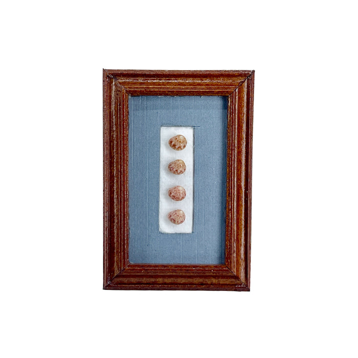 Tan Kahelelani Ni'ihau Hawaii Miniature Display Frame Collectable Handmade