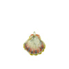 Beachworn Moonrise Solid Gold Bail Green Sunrise Shell O'ahu Pendant Necklace - 14K Yellow Gold